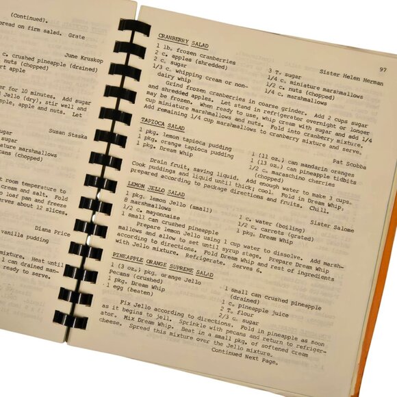 Mulvane KS Cookbook St Michaels Altar Society 1977 Vintage Spiral Bound Kansas - Picture 13 of 16